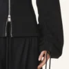 Veste en coton molletonné et cachemire