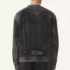 Veste en denim délavé à coupe ample