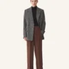 Veste en laine Prince de Galles