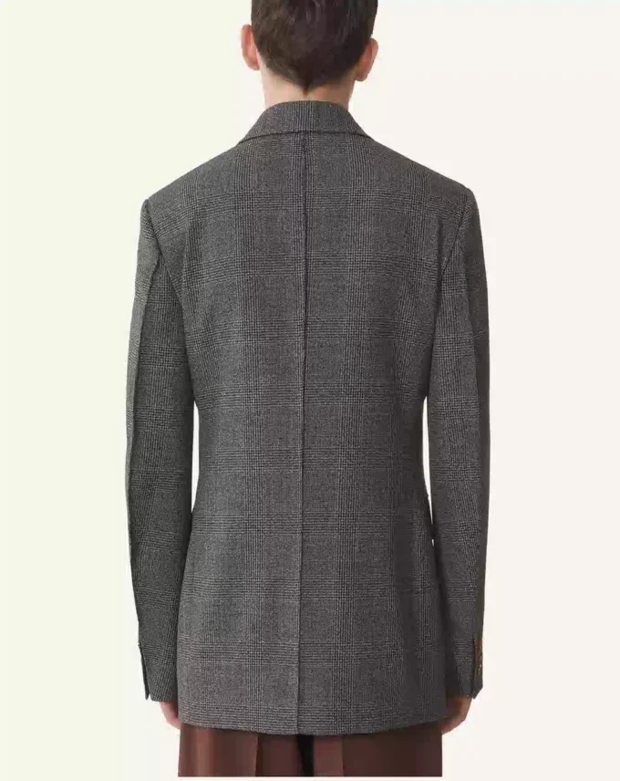 Veste en laine Prince de Galles