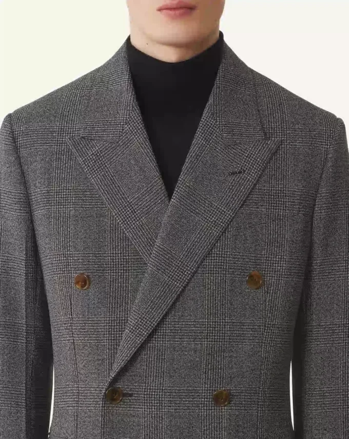 Veste en laine Prince de Galles