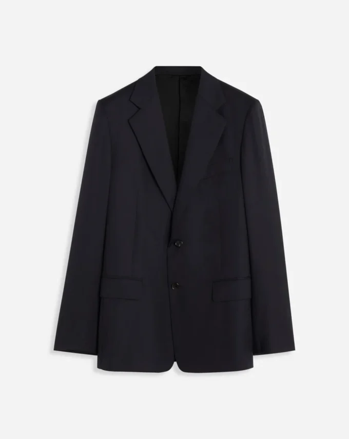 Veste à poches à rabat et boutonnage simple