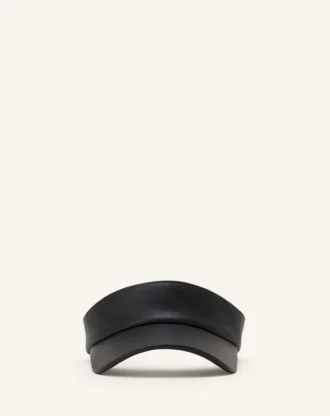 Visière en cuir Lanvin