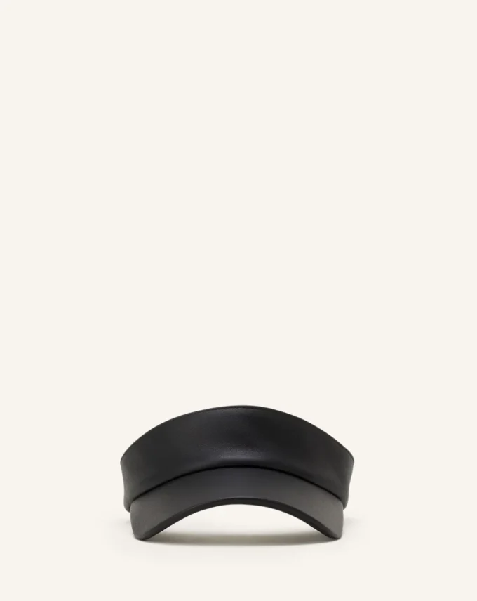 Visière en cuir Lanvin