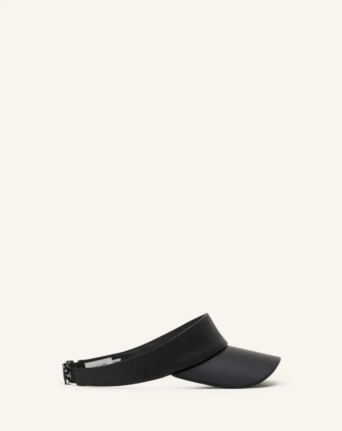 Visière en cuir Lanvin