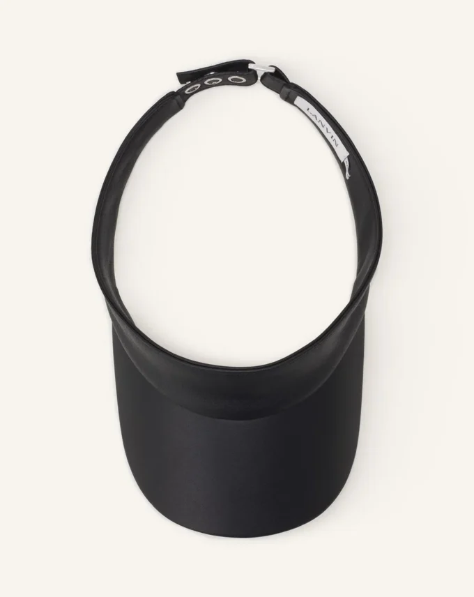 Visière en cuir Lanvin