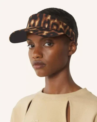 Visière imprimé léopard Lanvin